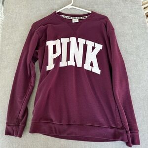 Victoria's Secret PINK Burgundy Sweatshirt